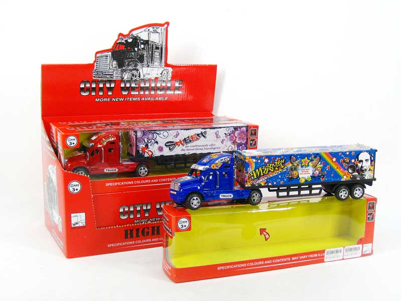 Friction Container Truck W/L_M(6in1) toys