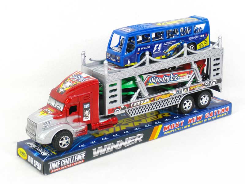 Friction Double Deck Trailer toys