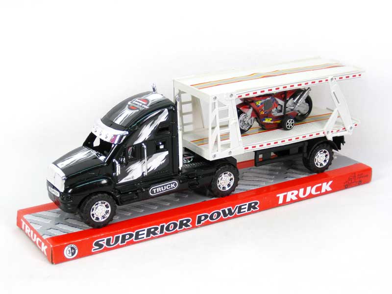 Friction Double Deck Trailer(3C) toys