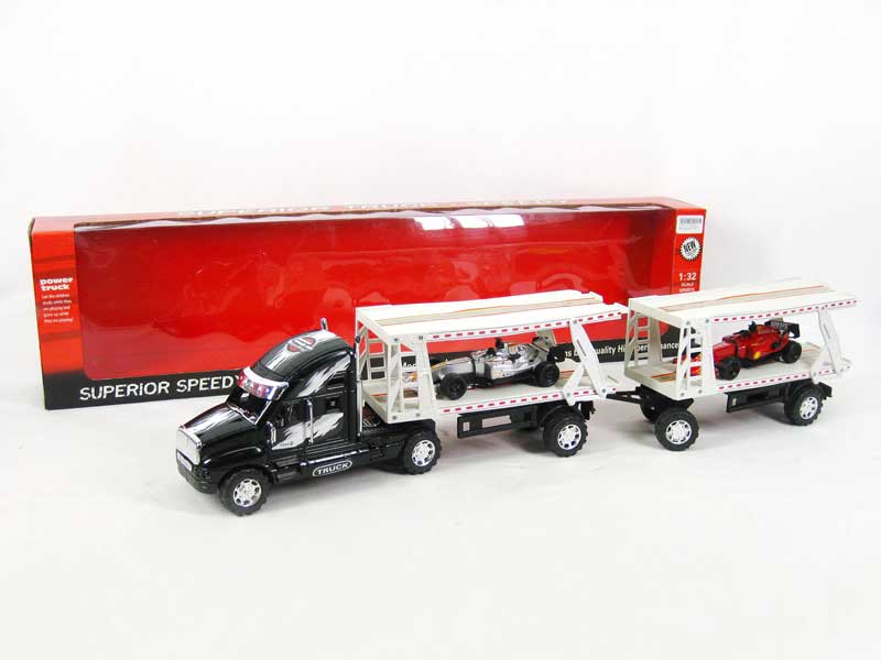 Friction Double Deck Trailer(3C) toys