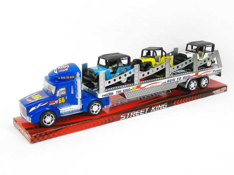 Friction Truck Tow Jeep(2C) toys