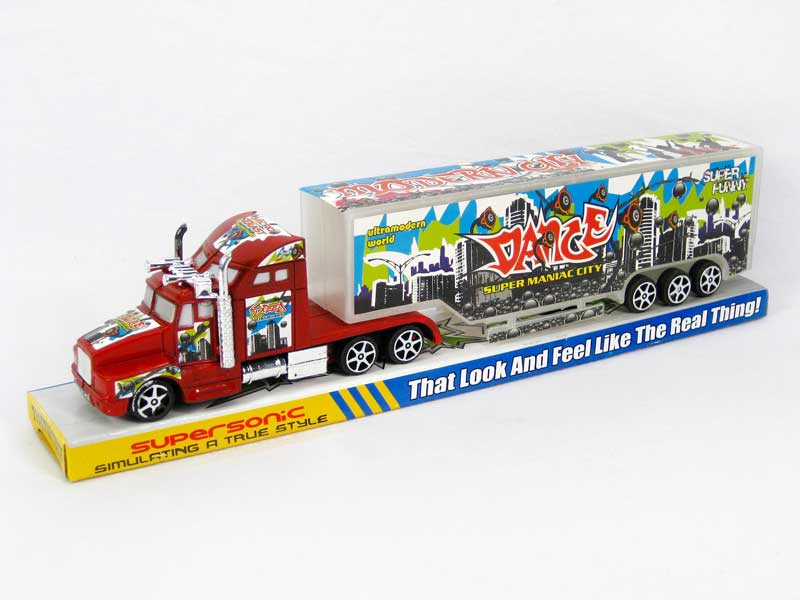 Friction Container Truck W/L toys