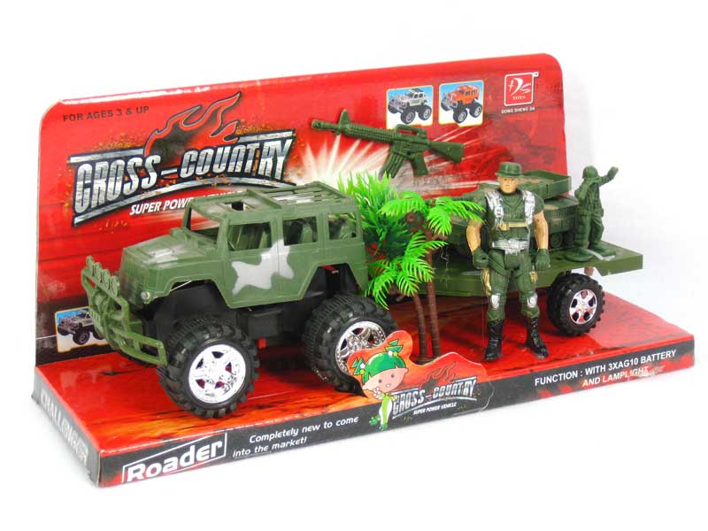 Friction Military Truck W/L toys