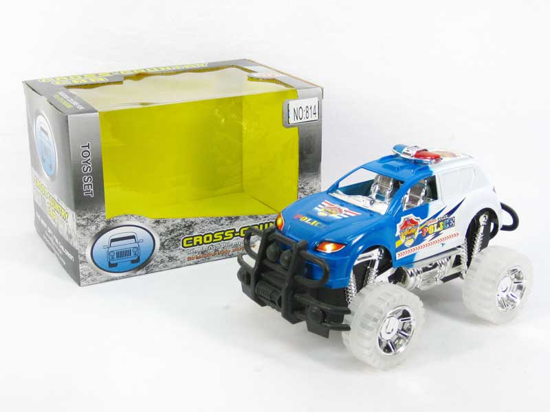 Friction Police Car W/L_M(3C) toys