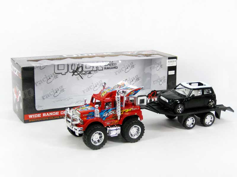 Friction Tow Truck & Free Wheel Car(3C) toys
