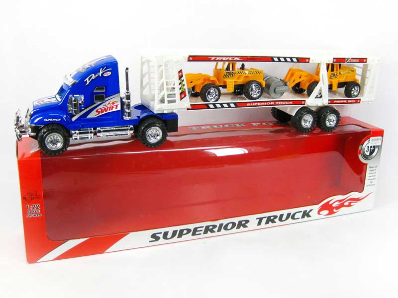 Friction Tow Construction Truck(2S2C) toys
