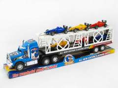 Friction Double Deck Trailer(3C) toys