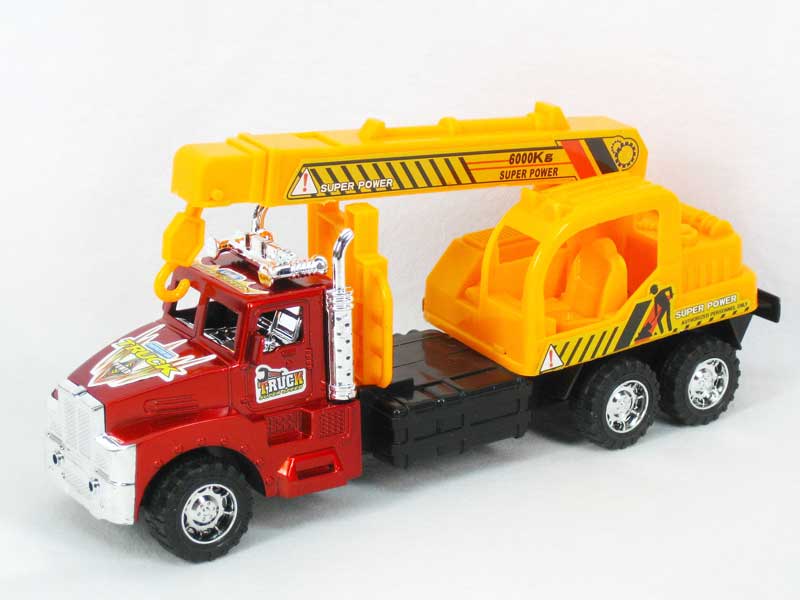 Friction Truck Tow Construction Truck(2C) toys