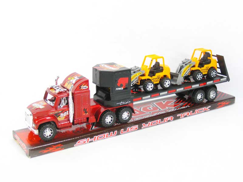 Friction Tow Free Wheel Construction Truck(4S) toys