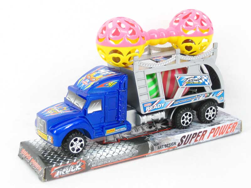 Friction Double Deck Trailer(3C) toys