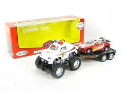 Friction Police Truck Tow Free Wheel Racing Car(2S2C)
