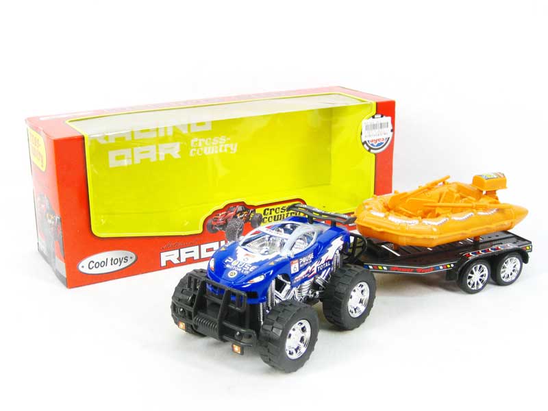 Friction Truck Tow Boat(2S2C) toys