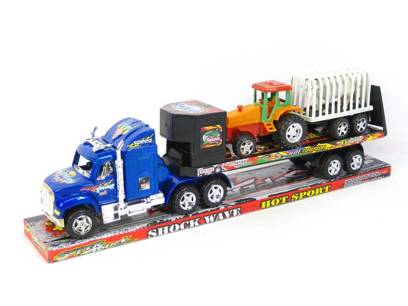 Friction Truck Tow Farmer Car(2C) toys