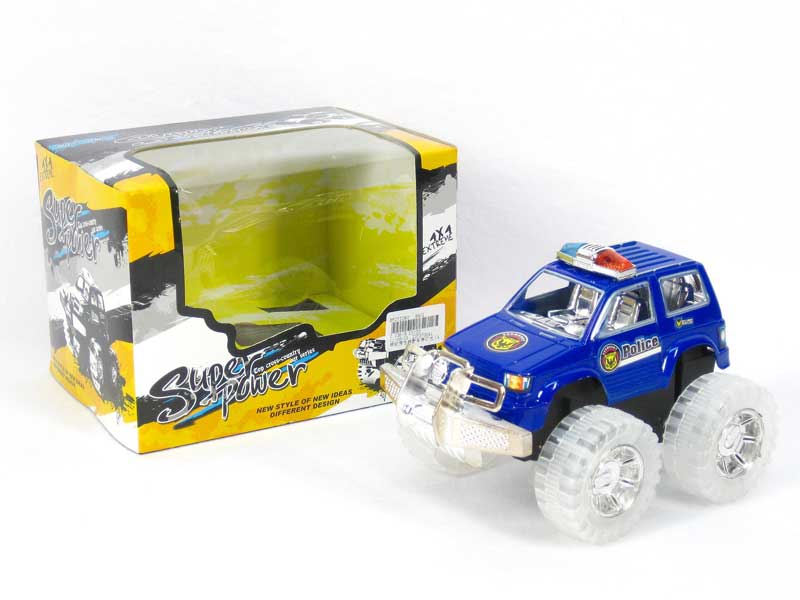 Friction Cross-country Police Car W/L(4C) toys