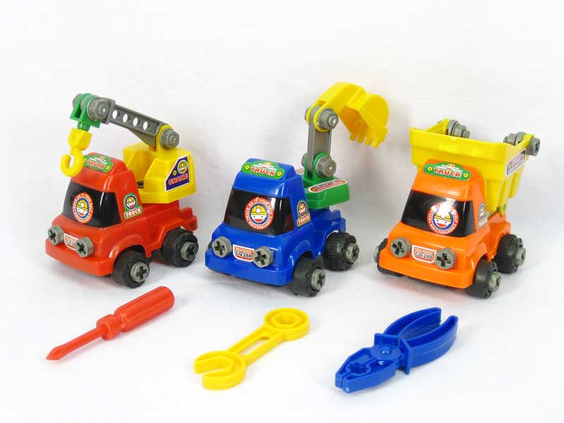 Friction Diy Construction Truck(3in1) toys