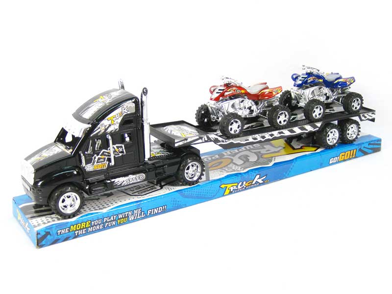 Friction Truck Tow Free Wheel Motorcycle toys