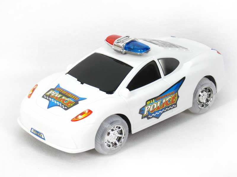 Friction  Police Car W/L_M toys