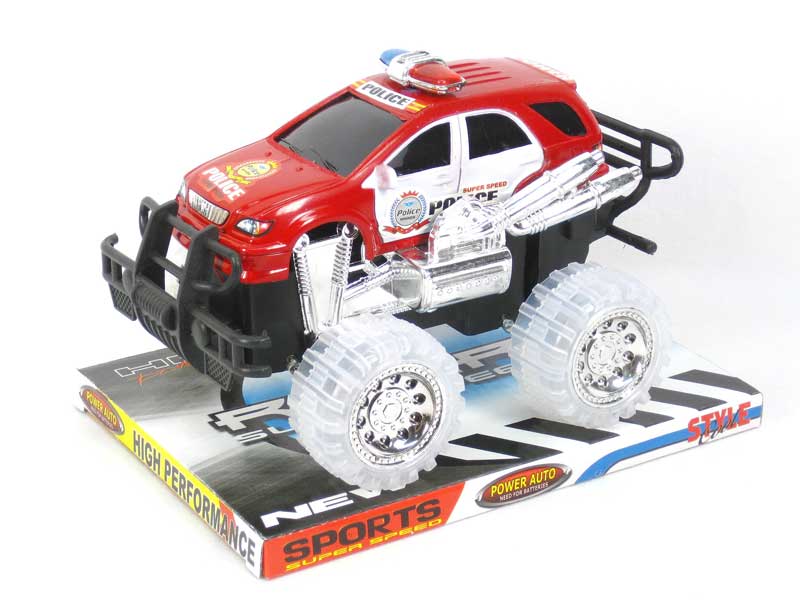 Friction Cross-country Police Car  W/L(3C) toys