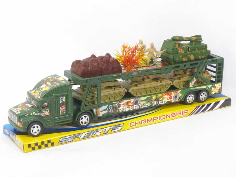 Friction Double Deck Trailer toys