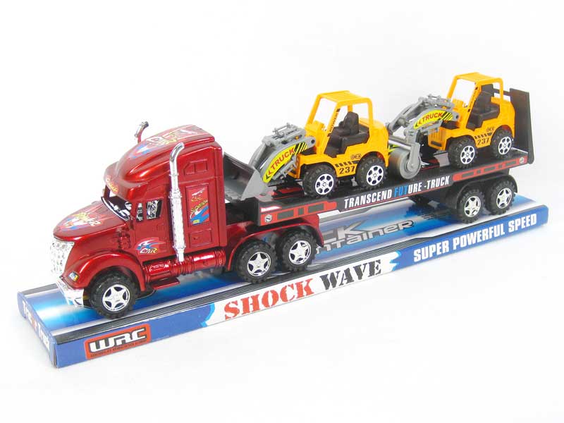Friction Truck Tow Construction Truck(4C) toys