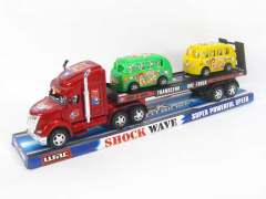 Friction Truck Tow Pull Back Bus(4C) toys