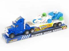 Friction  Truck Tow Mororcycle(2C) toys