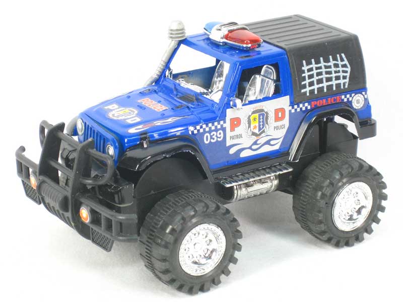 Friction Jeep Police Car(2C) toys