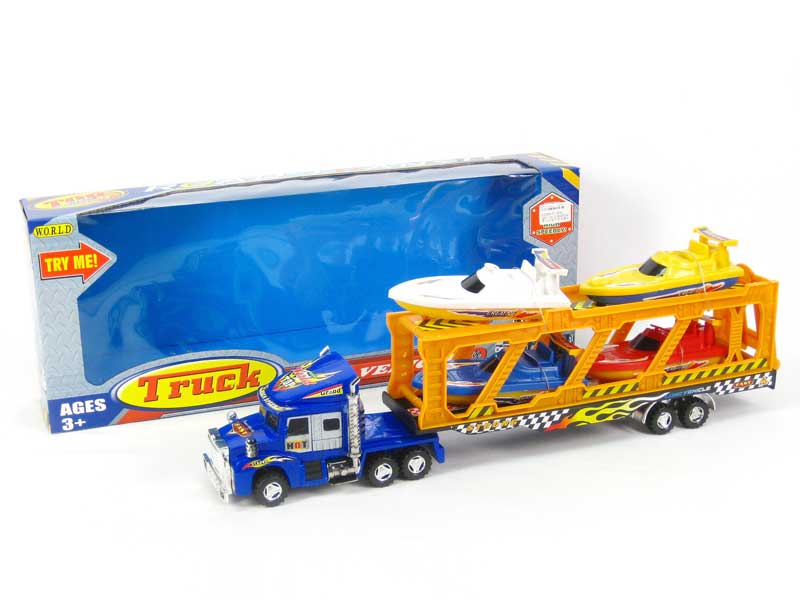 Friction Truck Tow Free Whell Ship toys