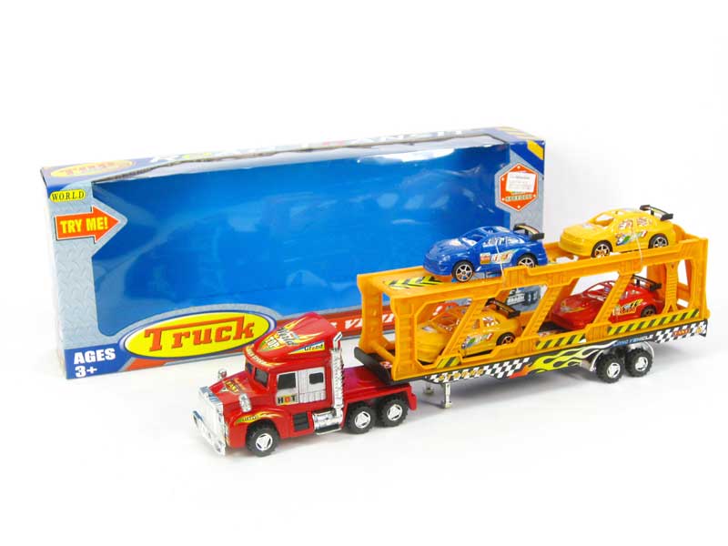 Friction Truck Tow Pull Back Racing Car toys