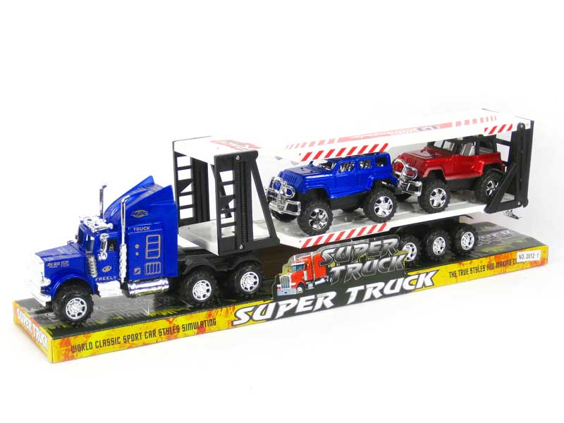 Friction Truck Tow Jeep(2C) toys