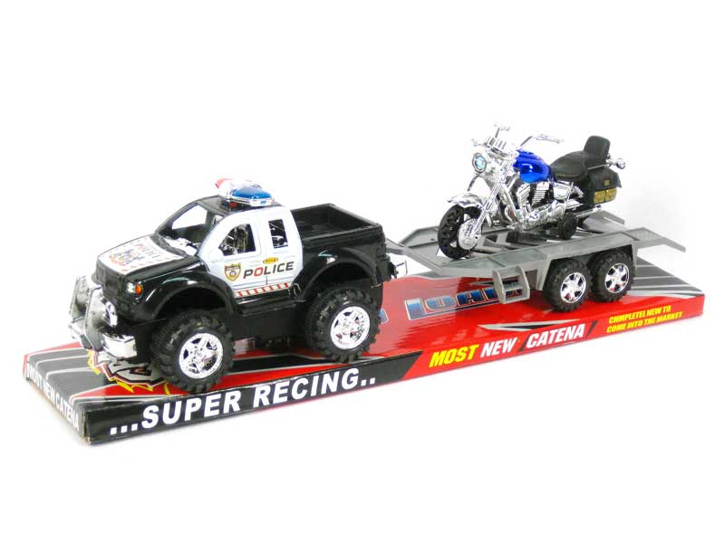 Friction Truck Tow Free Wheel Motorcycle(2C) toys