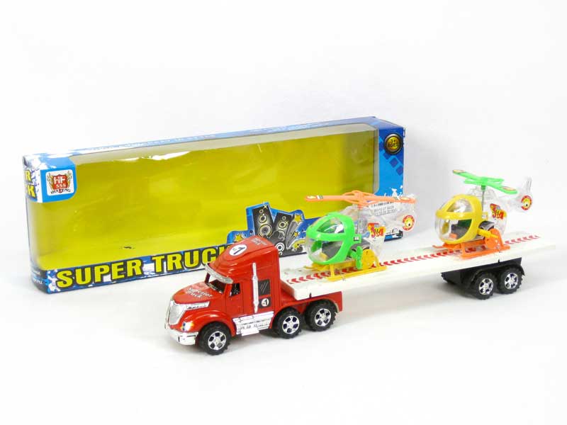 Friction Truck Tow Wind-up Plane(2C) toys