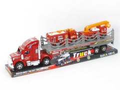 Friction Truck Tow Free Wheel Fire Engine(2C)
