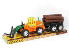 Friction Construction Truck Tow Lignum toys