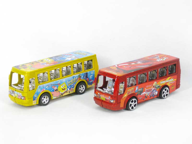 Friction Bus & Pull Line Bus(2in1) toys