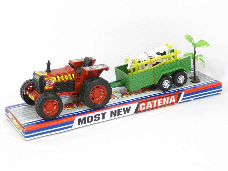 Friction Farmer Tractor Set toys