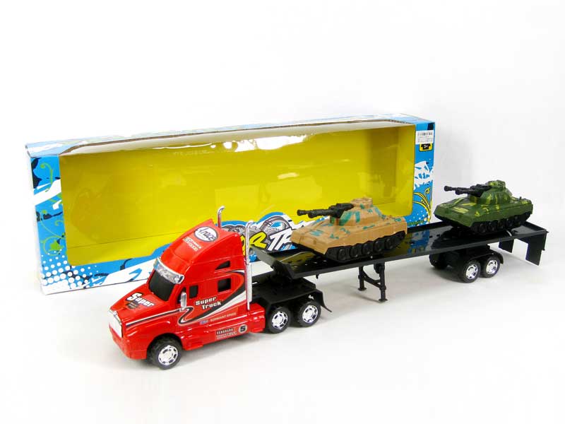 Friction Truck Tow Tank(3C) toys