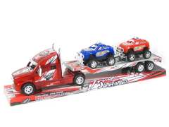 Friction Truck Tow Pull Line Police Car(3C) toys