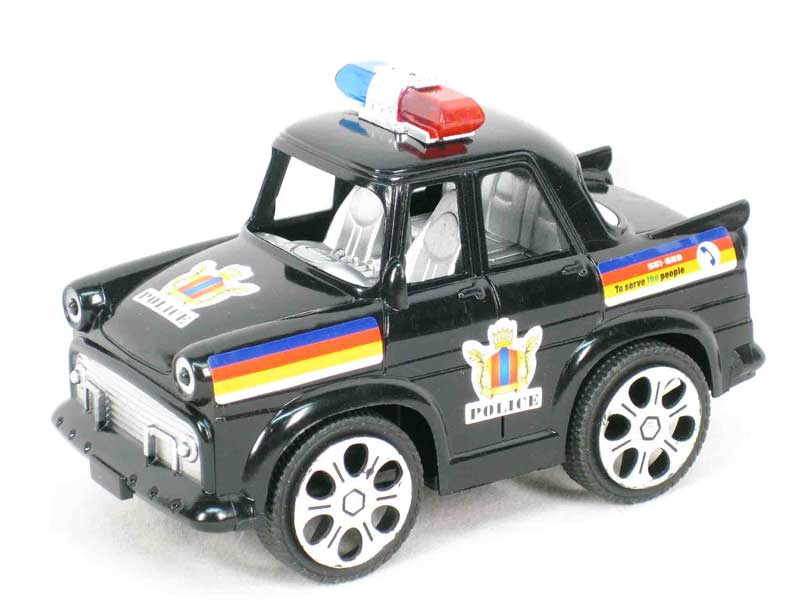 Friction Police Car W/L_IC toys