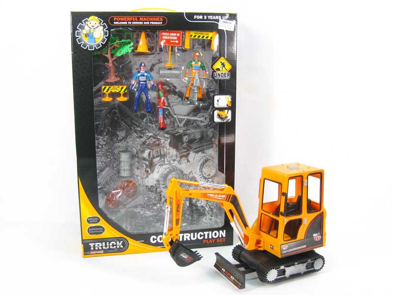 Friction  Construction Truck Set toys