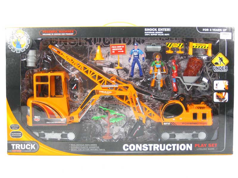 Friction  Construction Truck Set toys