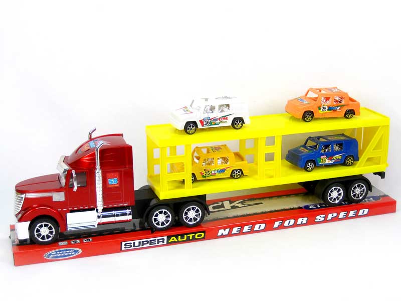 Friction Double Deck Trailer(2C) toys