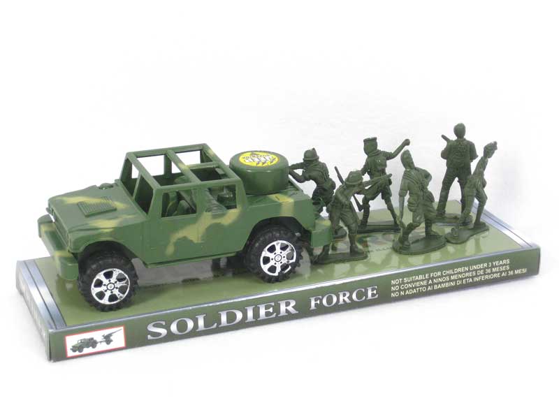 Friction Car & Soldier(2C) toys