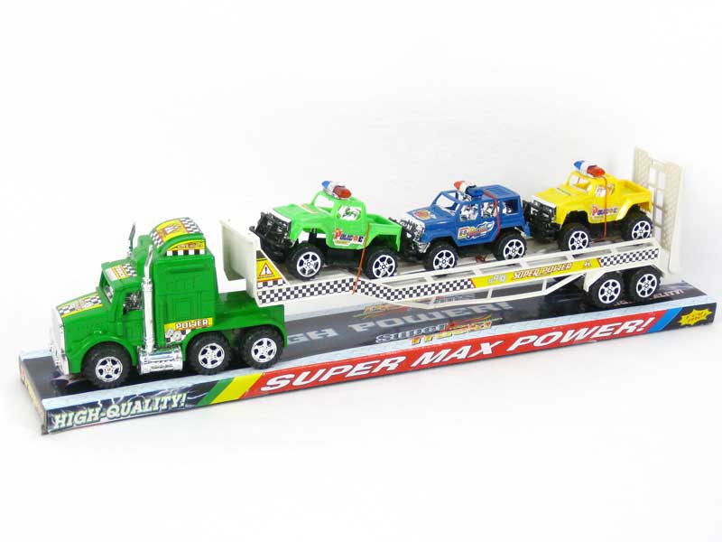 Friction Truck Tow Free Wheel Cross-country Police Car(2C) toys