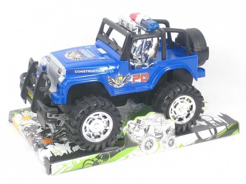 Friction Jeep Police Car(3C) toys