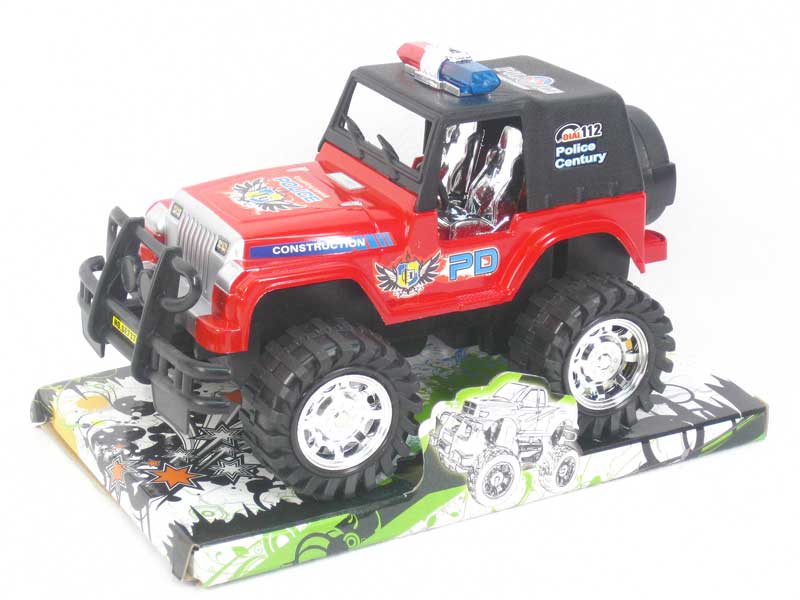 Friction Jeep Police Car(3C) toys