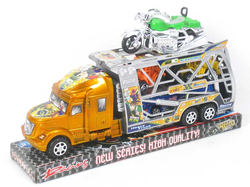 Friction Trck Tow Free Wheel Car(2C) toys