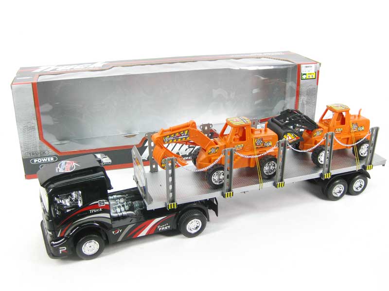 Friction Tow Construction Truck(4C) toys
