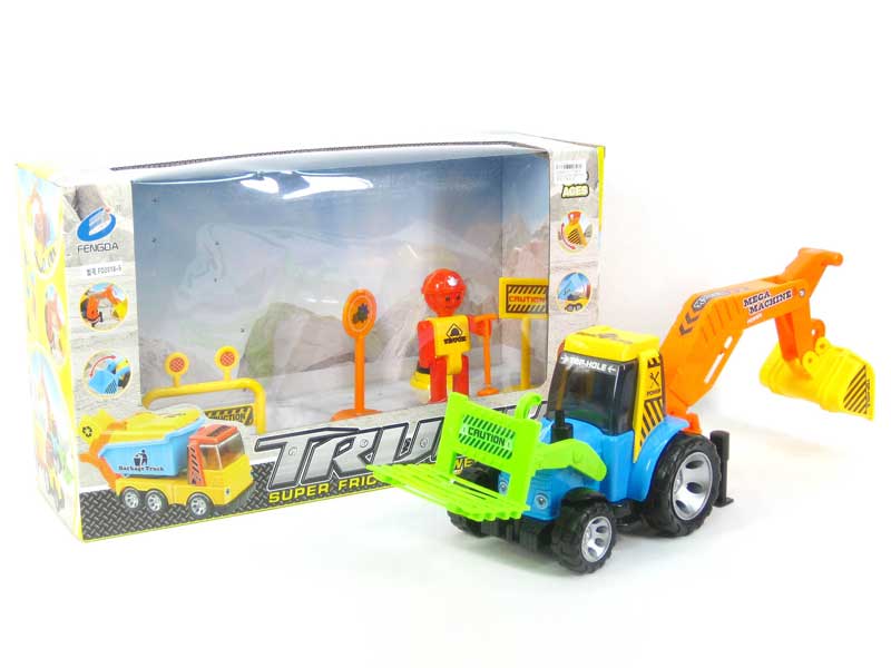 Friction  Construction Truck Set toys