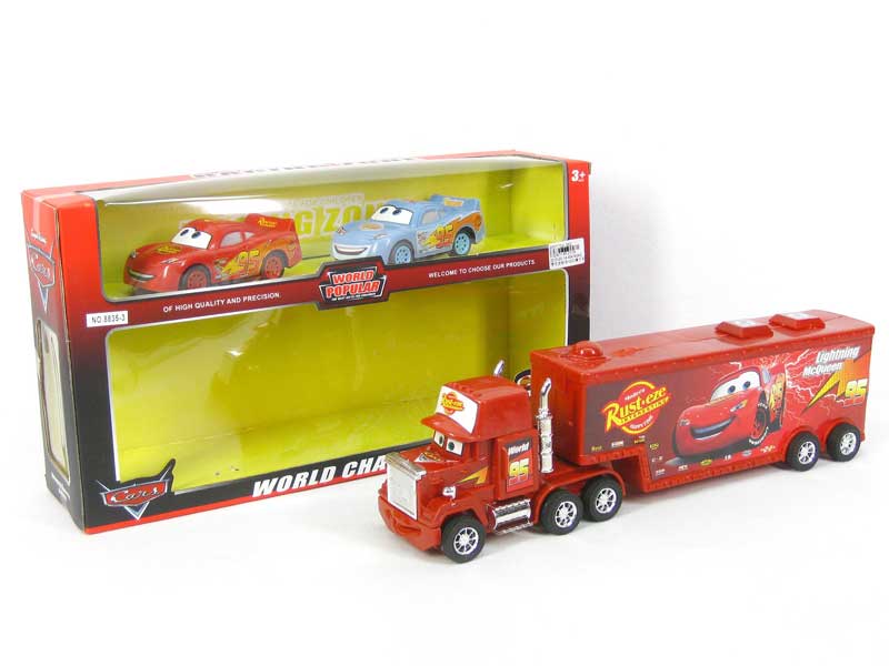 Friction Container Truck & Free Wheel Car toys
